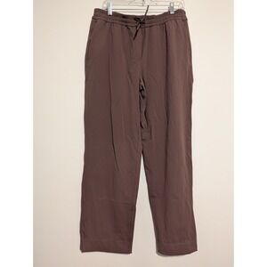 Lululemon Straight-Leg Mid-Rise Pant Luxtreme In Dark Oxide Brown Size Large